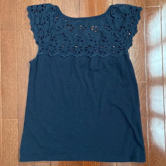 Abercrombie & Fitch Navy Blue Top - Picture 8 of 9